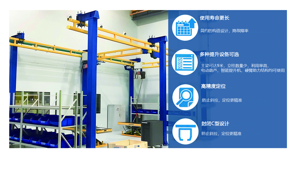上海拓起起重 刚性KBK起重机 新能源车间应用实景 四大核心特性展示