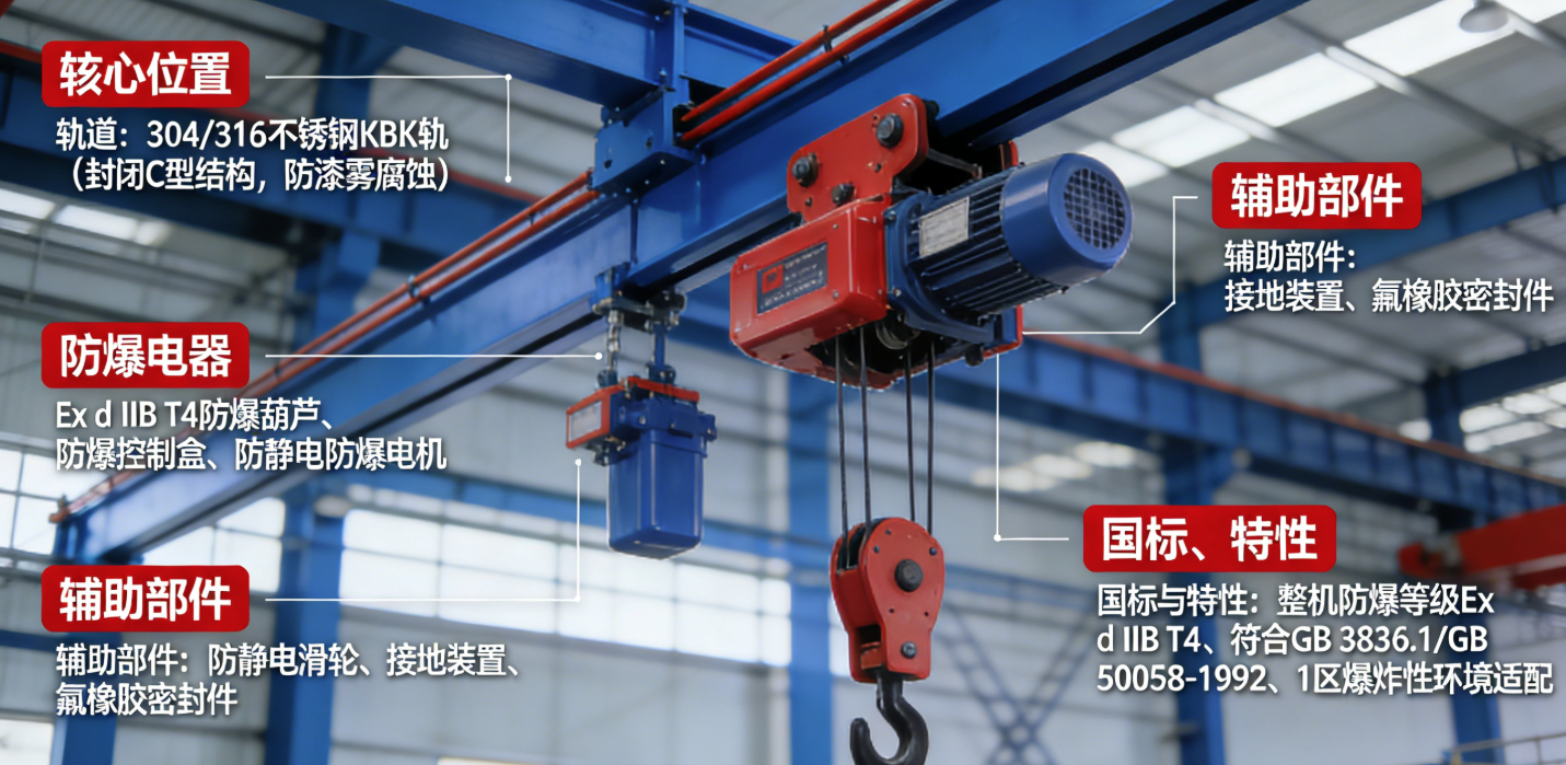 喷涂车间防爆 KBK 起重机 喷涂车间防爆 KBK 起重机