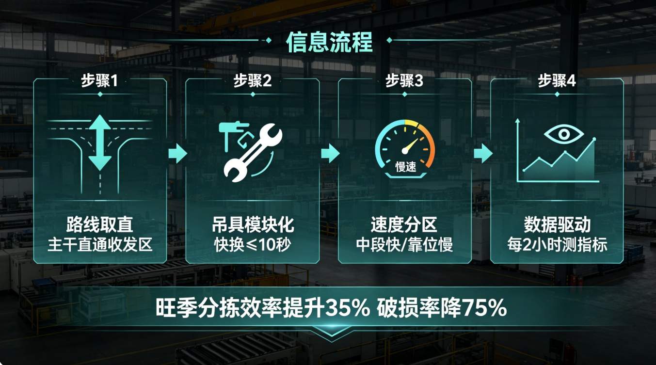 KBK旺季分拣四步法解决方案信息图 KBK旺季分拣四步法解决方案信息图