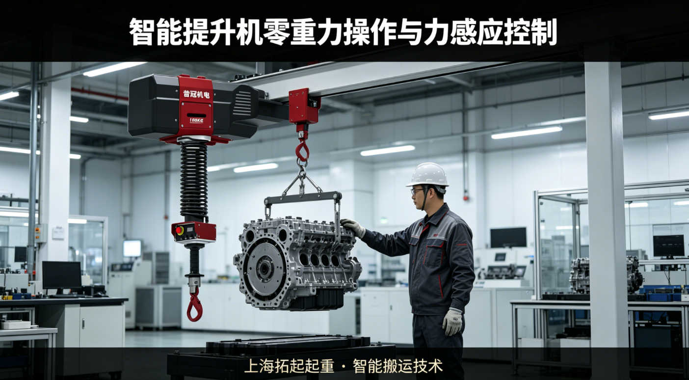 智能提升机零重力操作工位现场图 智能提升机零重力操作工位现场图