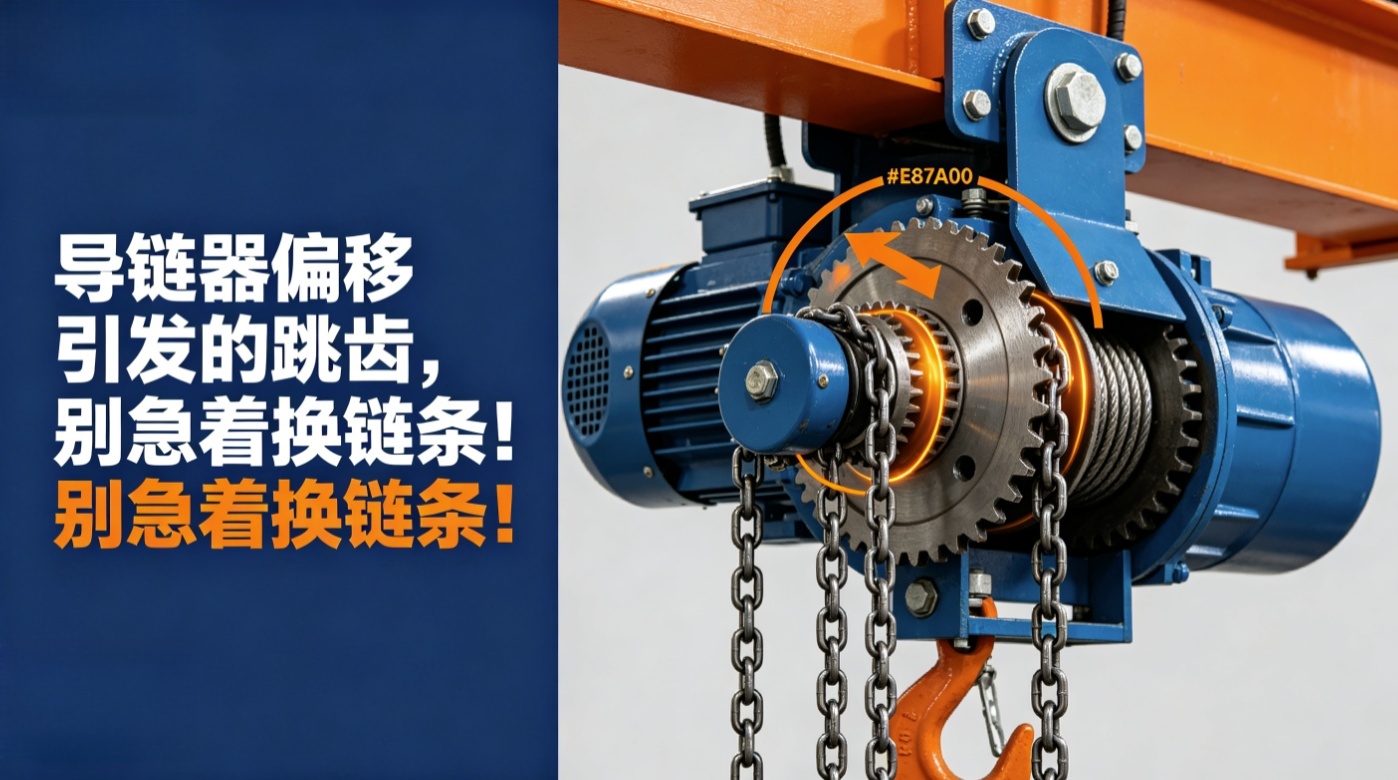 环链电动葫芦跳齿导链器校准链条更换 环链电动葫芦跳齿导链器校准链条更换