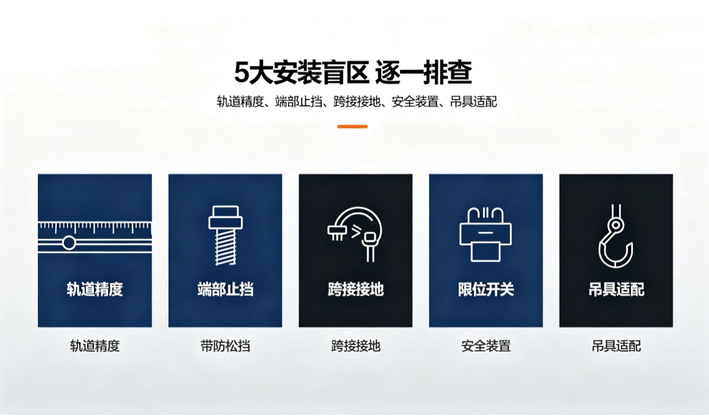 拓起起重 KBK 五个致命安装盲区自查要点图解 拓起起重 KBK 五个致命安装盲区自查要点图解