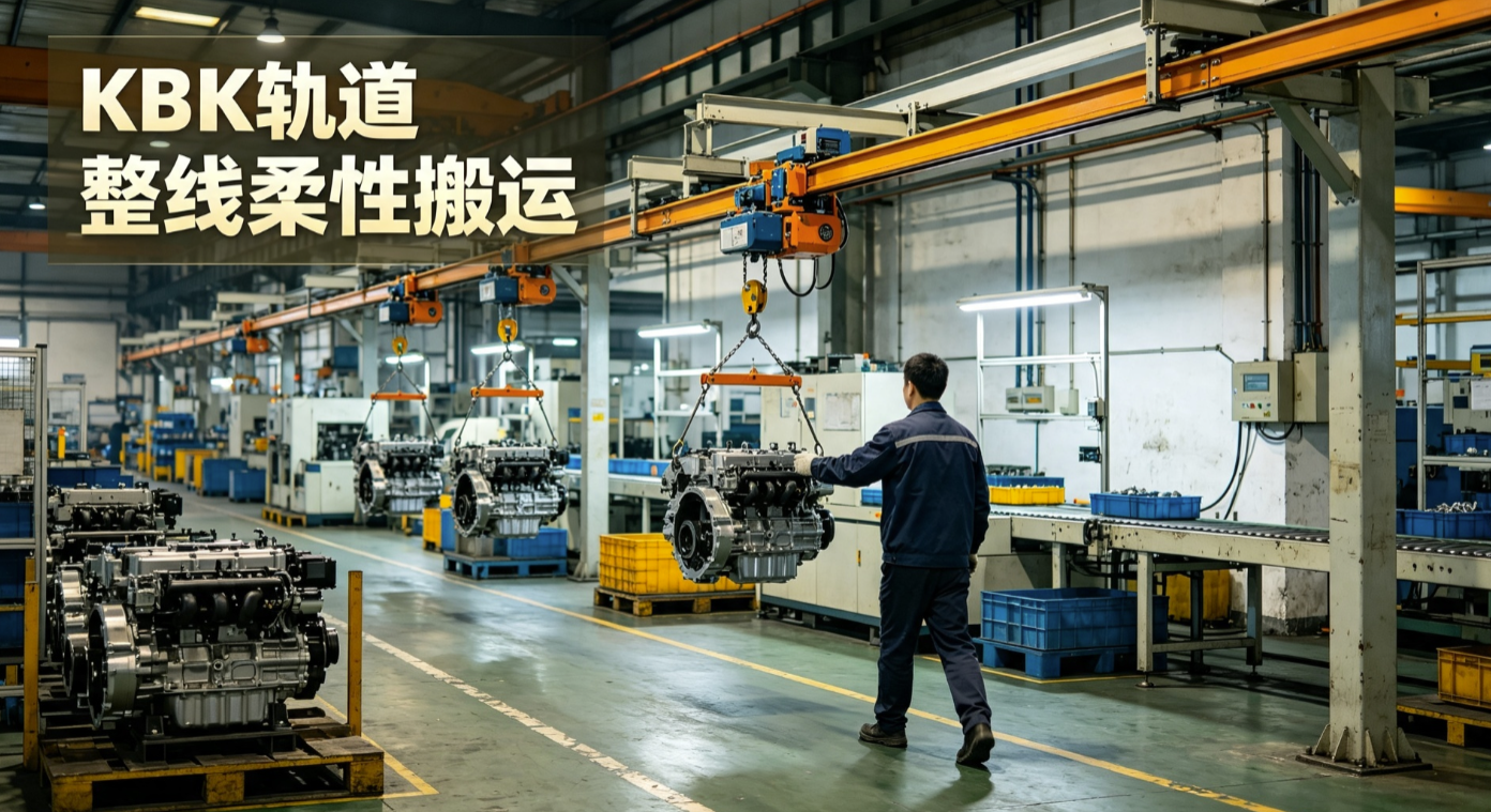 KBK 轨道系统车间整线柔性搬运场景
