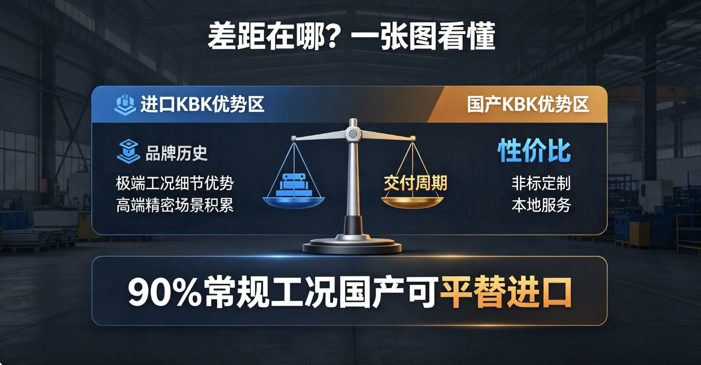 国产与进口 KBK 核心对比结论图
