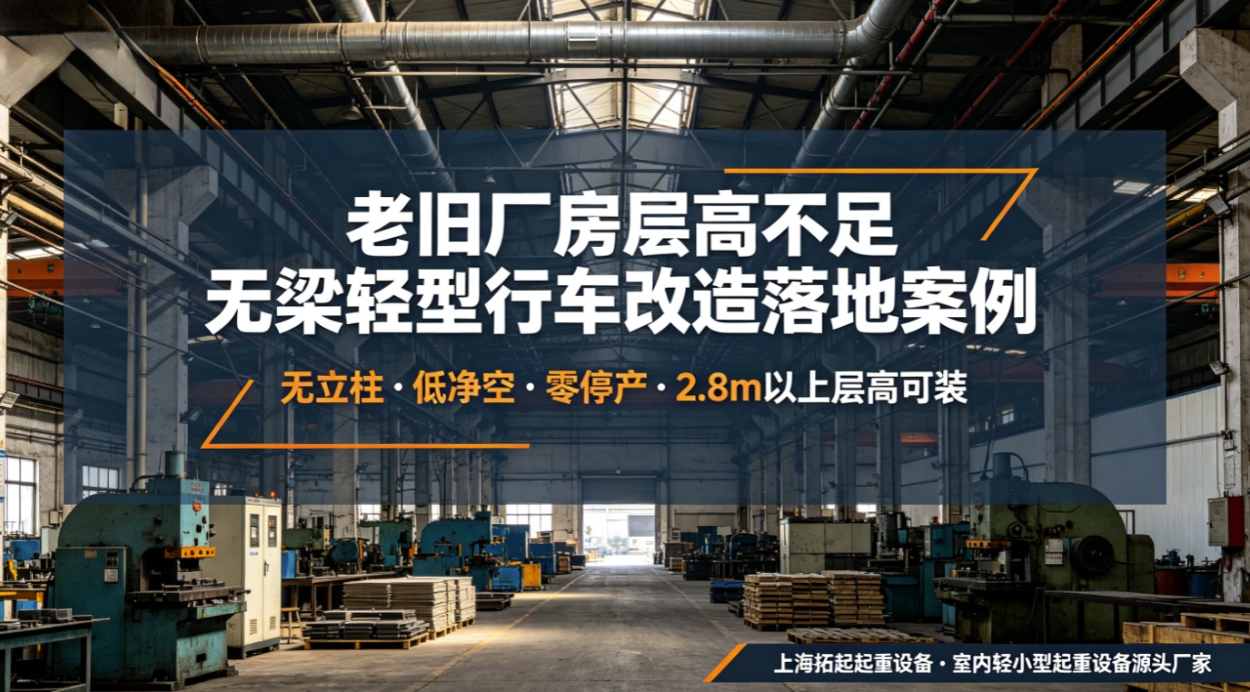 上海拓起起重无梁轻型行车老旧厂房改造 上海拓起起重无梁轻型行车老旧厂房改造