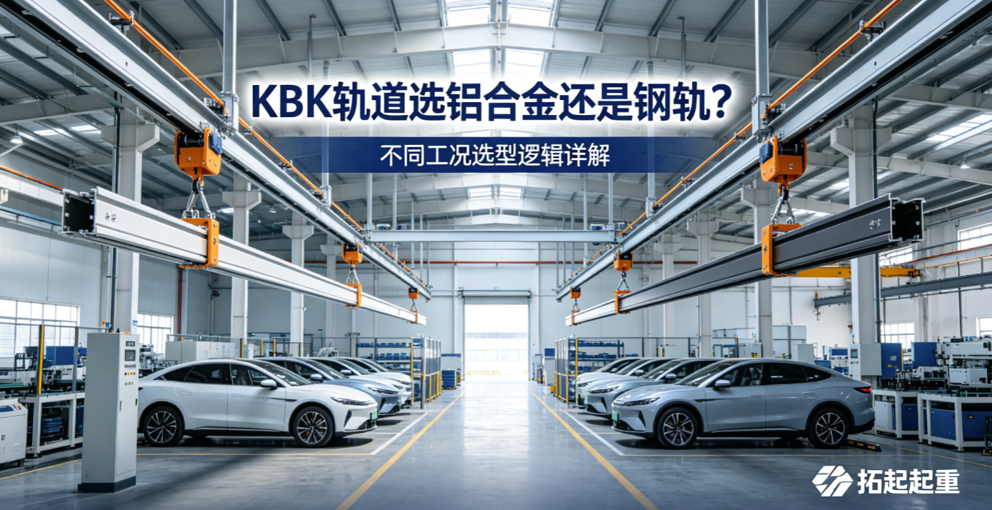 拓起起重铝制与钢制KBK轨道对比 拓起起重铝制与钢制KBK轨道对比