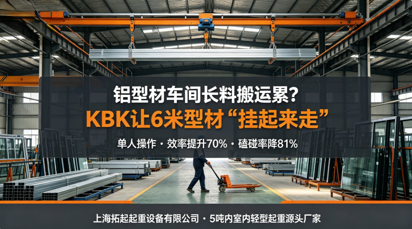 上海拓起起重铝型材车间 KBK 长料搬运方案 上海拓起起重铝型材车间 KBK 长料搬运方案
