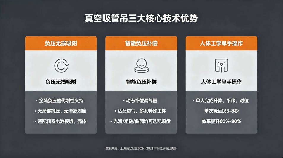 上海拓起起重真空吸管吊三大核心技术优势