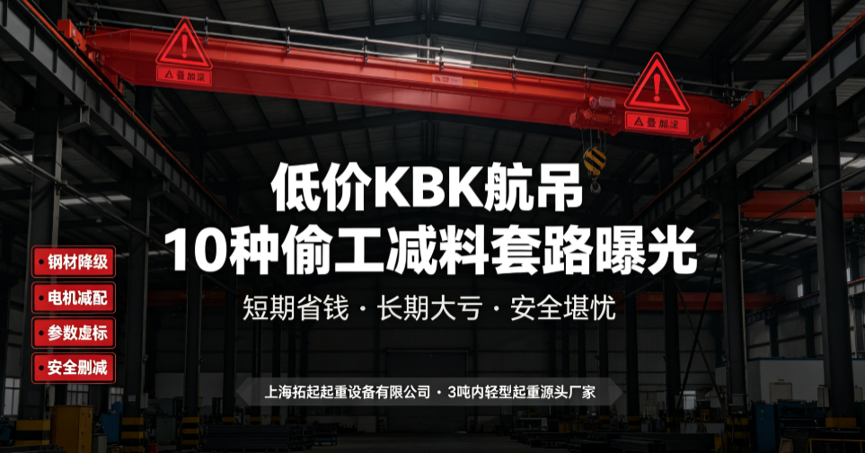 上海拓起起重低价 KBK 减配套路警示封面