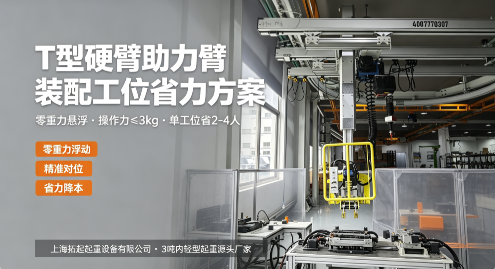 上海拓起起重 T 型硬臂助力臂装配省力方案 上海拓起起重 T 型硬臂助力臂装配省力方案