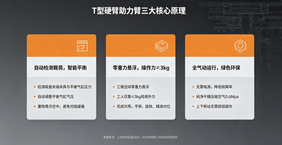 上海拓起起重 T 型硬臂助力臂三大核心原理 上海拓起起重 T 型硬臂助力臂三大核心原理