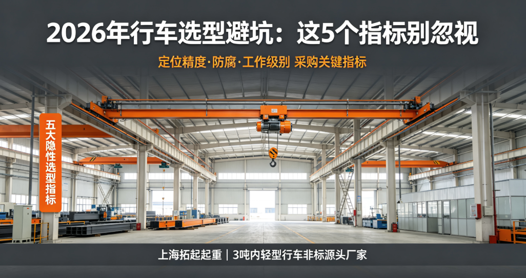 上海拓起起重行车选型避坑科普封面