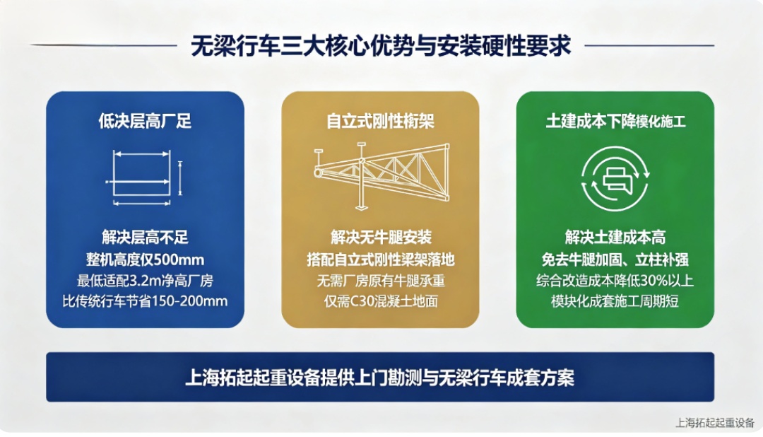 上海拓起无梁行车优势图 上海拓起无梁行车优势图
